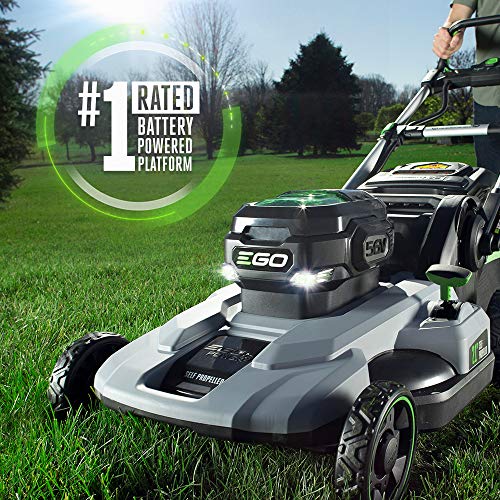 EGO Power LM2102SP 21 Inch Self Propelled Lawn Mower 7 5Ah Battery And